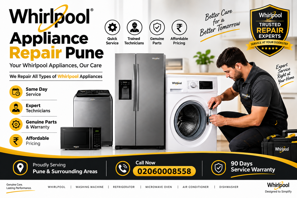 Quick Whirlpool Microwave Repair We Provide Professional And Reliable Whirlpool Appliance Repair Services Across Pune, India. Our Trained Technicians Are Experienced In Handling A Wide Range Of Whirlpool Appliances, Providing Reliable Repair And Servicing Solutions With Quality Workmanship Whirlpool Appliance Repair Pune